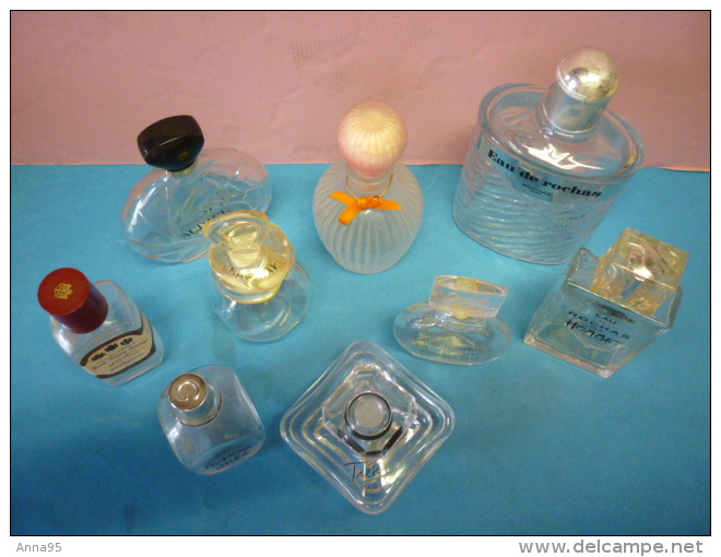 9 Jolis Et  Grands Flacons Rechargeables  , ROCHAS,,GRES, NAF NAF ,ROGER & GALLET, LANCOME Etc ... VIDES - Flacons (vides)