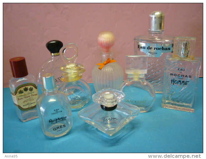 9 Jolis Et  Grands Flacons Rechargeables  , ROCHAS,,GRES, NAF NAF ,ROGER & GALLET, LANCOME Etc ... VIDES - Flacons (vides)