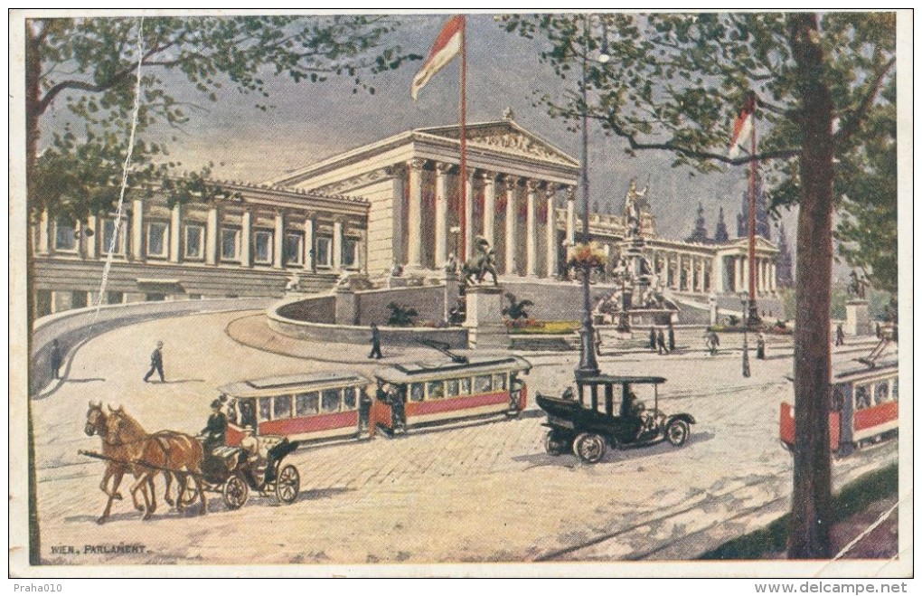 I5797 - Austria (1925) Wien 38; Postcard: Wien, Parlament - Wien Mitte
