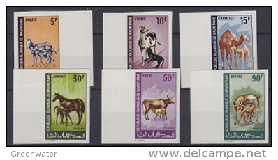 Mauretanie Animals 6v ** Mnh IMPERFORATED (12999) - Mauritanië (1960-...)