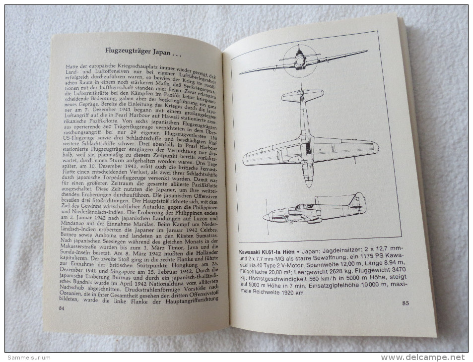 Karlheinz Kens "Die Flugzeuge Des Zweiten Weltkriegs 1939-1945" Eine Flugzeugtypen-Sammlung - Policía & Militar