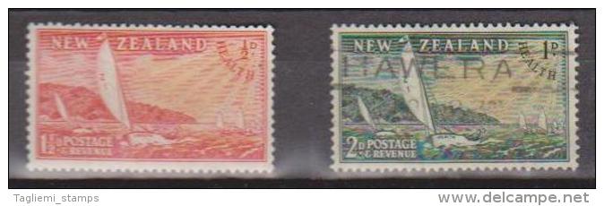 New Zealand, 1951, Health, SG 708 (unused, No Gum) - 709 (used) - Used Stamps