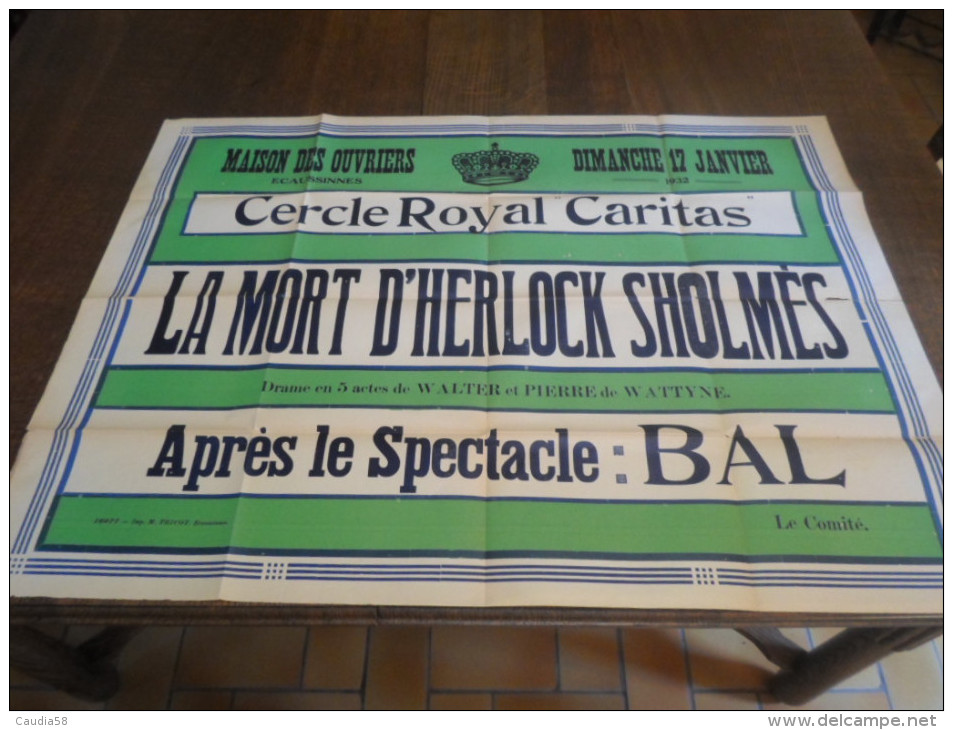 Marche-lez-Ecaussines, Cercle Royal Caritas. - Affiches