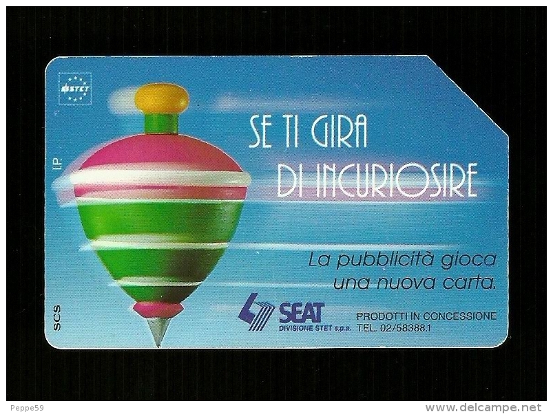 323 Golden - Trottola Se Ti Gira Di Incuriosire Da 5.000 31_12_95 Mantegazza Sip - Openbare Reclame