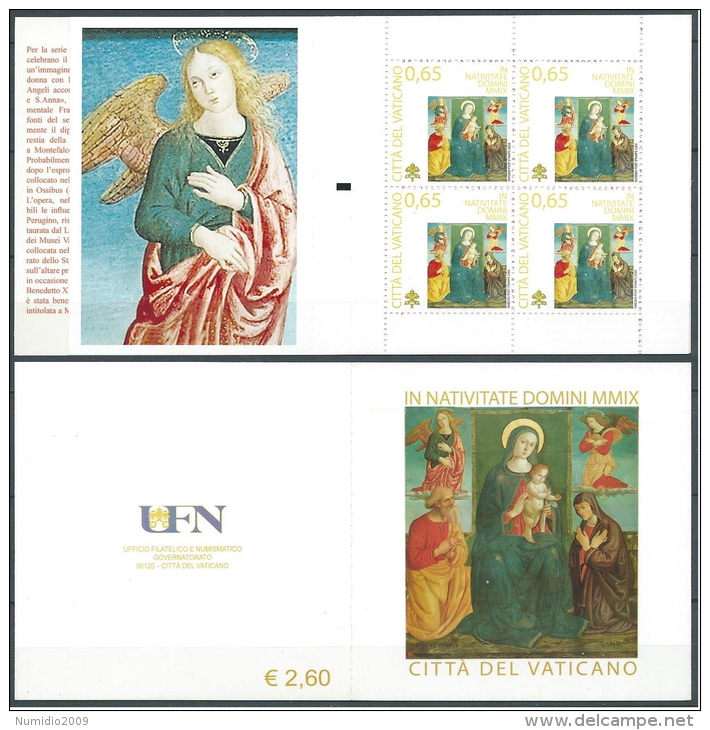 2009 VATICANO LIBRETTO NATALE MNH ** - ED1 - Markenheftchen