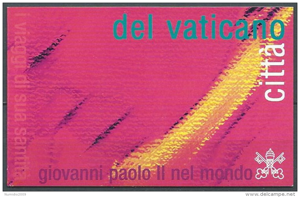 2002 VATICANO LIBRETTO I VIAGGI DEL PAPA GIOVANNI PAOLO II MNH ** - ED - Libretti