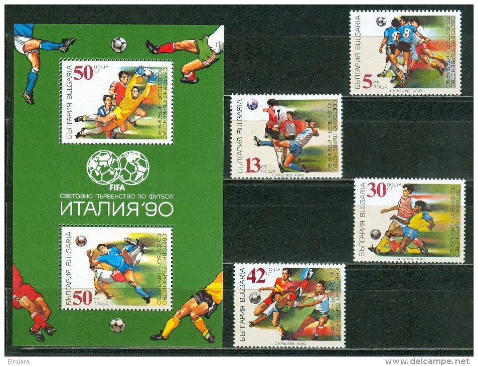 BULGARIA Set And Bloc MNH - 1990 – Italy