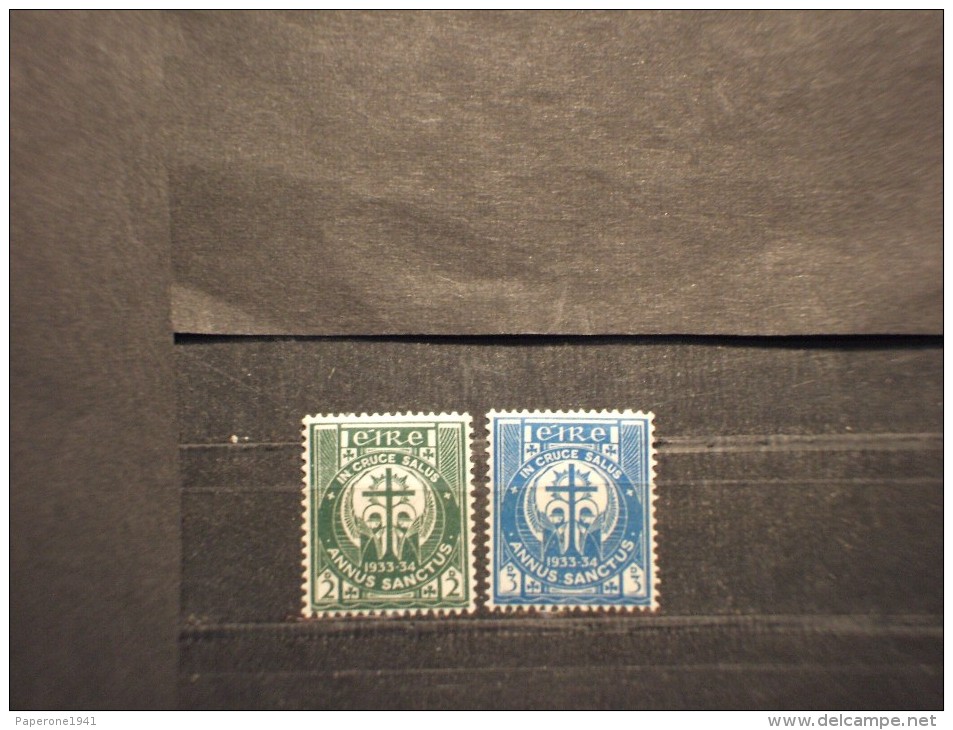 IRLANDA - 1933 ANNO SANTO 2 Valori - NUOVI(+) - Unused Stamps