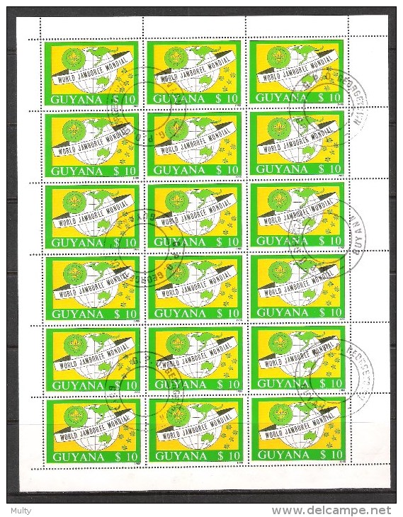 Guyana Y/T 2050UA (0) Volledig Vel. - Guyane (1966-...)