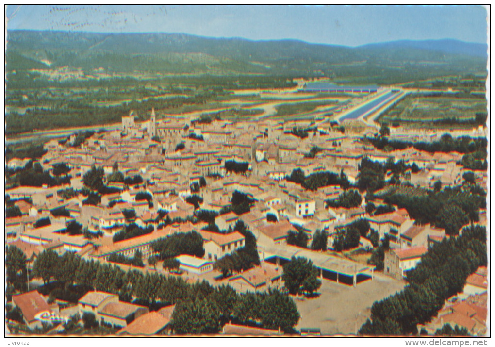 13, Bouches Du Rhône, Mallemort, Vue Générale Aérienne, Au Fond, Canal Et Barrage Sur La Durance, Collège Au 1er Plan - Mallemort