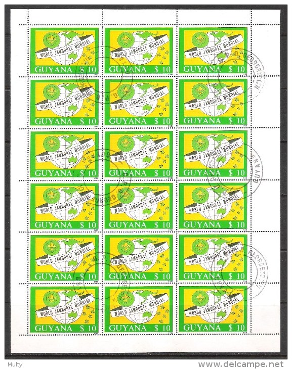 Guyana Y/T 2050UA (0) Volledig Vel. - Guyane (1966-...)