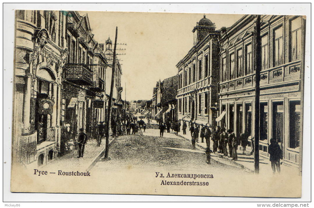 Bulgarie--ROUSSE-PYCE-ROUSTCHOUK--1919--Alexanders Trasse (très Animée)n°235832 éd Kalk-Belle Carte--------------------- - Bulgarie