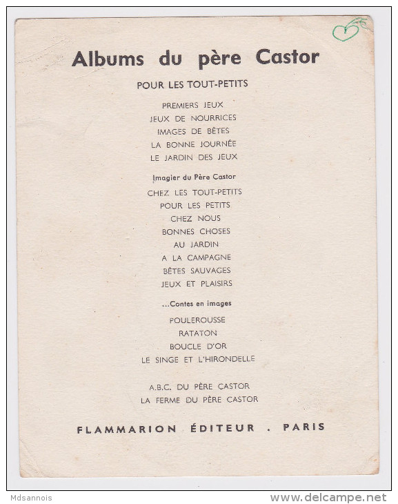 Albums Du Père Castor, Premiers Jeux, État D´usure : Plis Et Petit Dessin Au Verso, Port 20 G - Autres & Non Classés