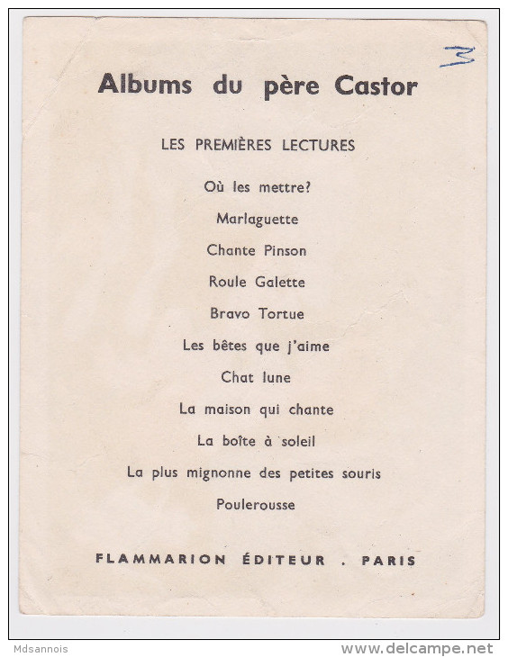 Albums Du Père Castor, Les Premières Lectures Marlaguette État D'usure : Plis Et Petite écriture Au Verso Port 20 G - Autres & Non Classés