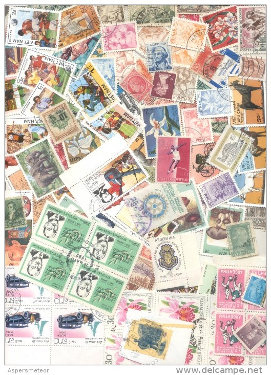 20.000  VEINTE  MIL TWENTY  THOUSAND STAMPS TIMBRES ZEGELS BOLLI ESTAMPILLAS SELOS SELLOS  USADAS Y NUEVAS - Kilowaar (min. 1000 Zegels)