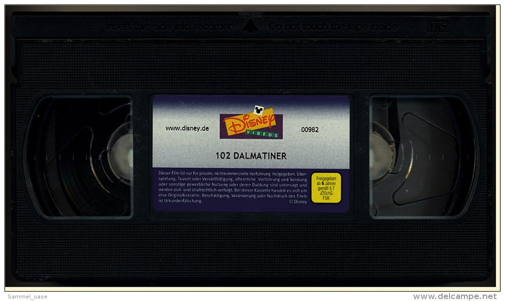 VHS Video  -  102 Dalmatiner  -  Mit :  	Glenn Close ,  Gerard Depardieu ,  Tim McInnerny ,  Loan Gruffudd   -  Von 2000 - Comédie