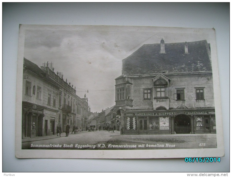 AUSTRIA  EGGENBURG KREMERSTRASSE , OLD POSTCARD, 0 - Eggenburg