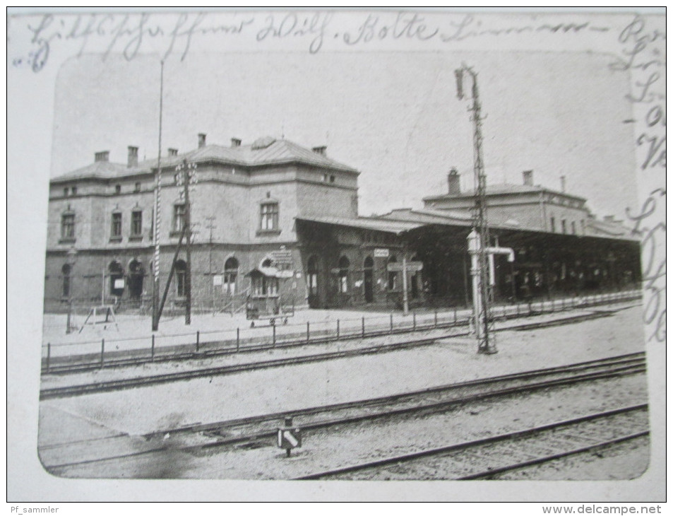 AK / Bildpostkarte 1916 Grenz - Bahnhof Herbesthal. Verlag J. Bleffert, Herbesthal. - Herstal