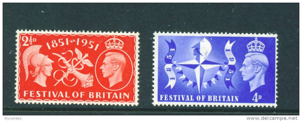 GREAT BRITAIN  -  1951  Festival Of Britain   MM - Unused Stamps