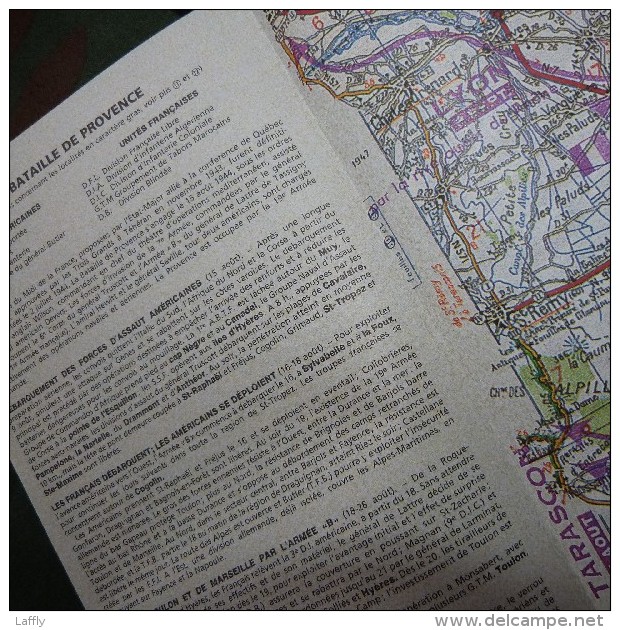 Carte Du Débarquement De Provence Aout 1944 / Réédition De La Carte Historique Michelin De 1947 - 1939-45