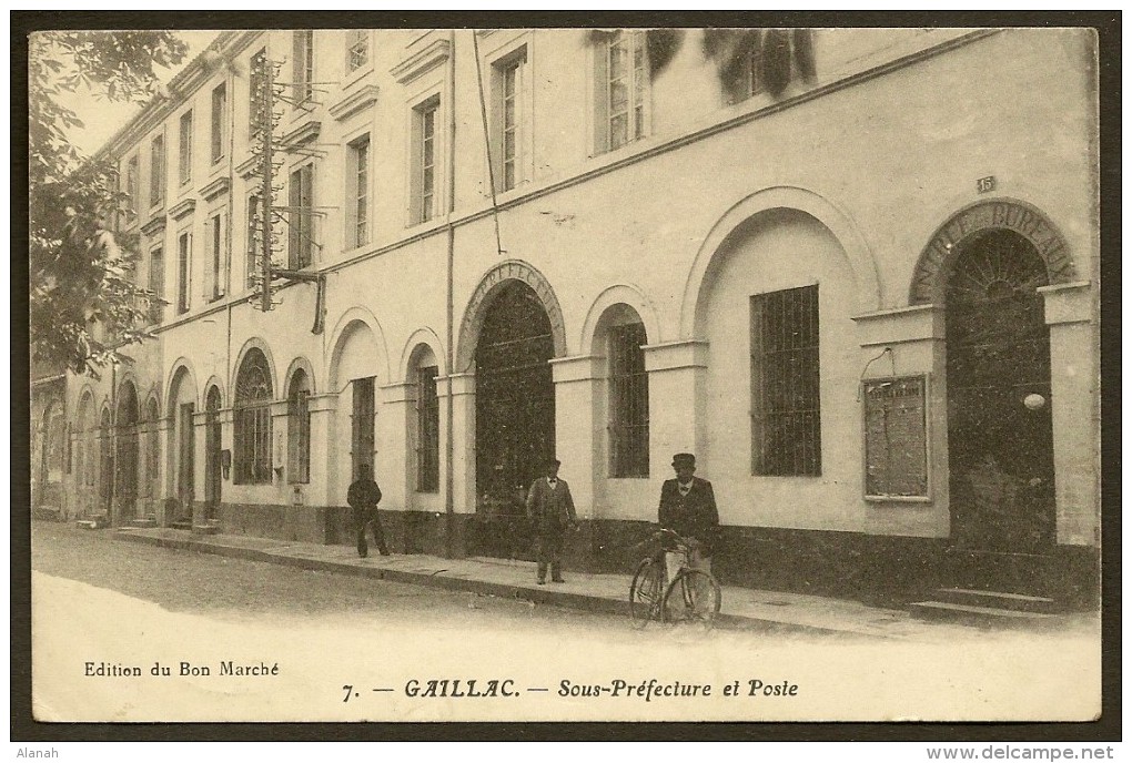 GAILLAC Rare Sous-Préfecture Et Poste (Au Bon Marché) Tarn (81) - Gaillac