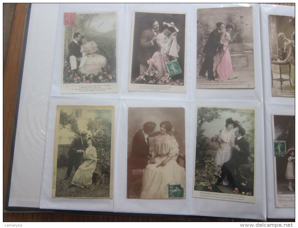 Lot De 108 Cartes Postale Ancienne CPA>Fête -Voeux -amour-couple-femme-nouvel An-pâques1er Avril-déclaration Etc. - 100 - 499 Postales