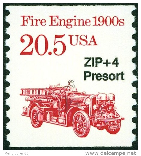 USA 1987 Fire Engine  20.5c MNH SC 2264 YV FIRST CLASS  15 MI 2009 SG 2172c - Nuovi