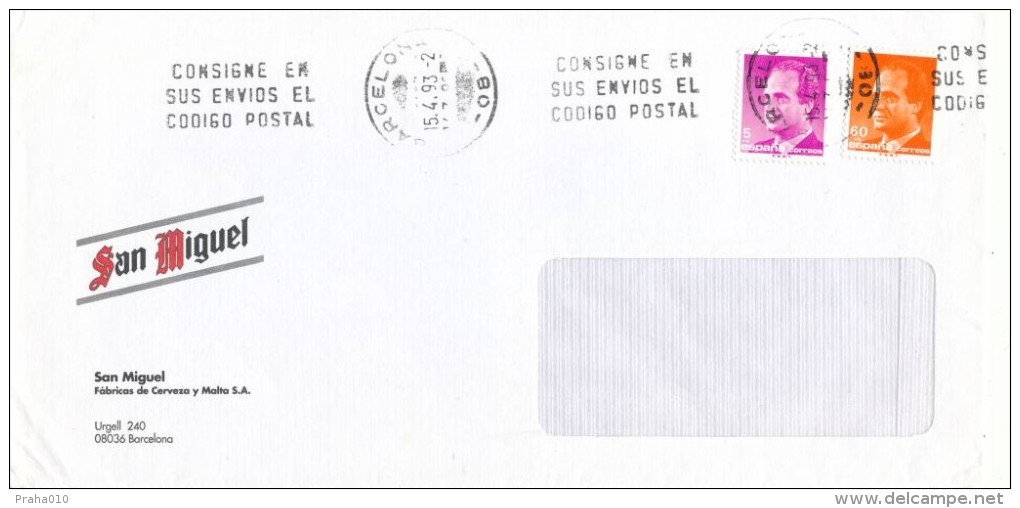 I5424 - Spain (1993) Barcelona - Cartas & Documentos