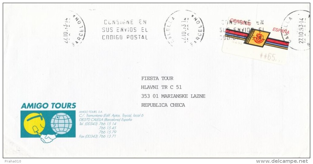 I5429 - Spain (1993) Calella - Briefe U. Dokumente