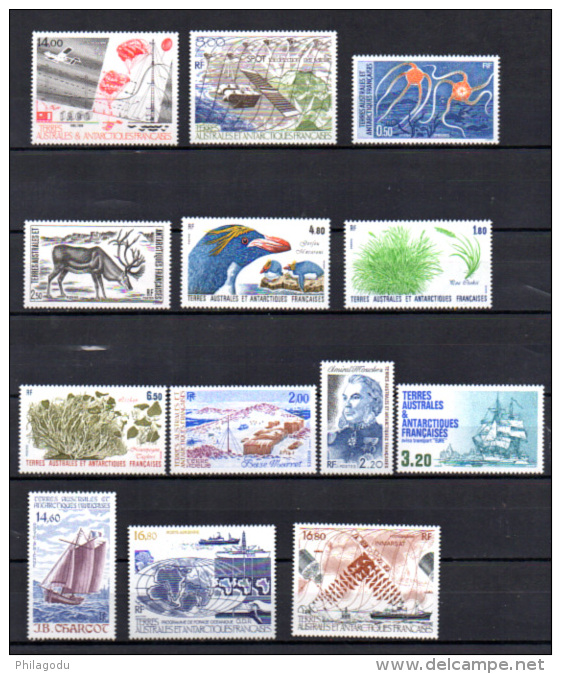 T.A.A.f. 1985-87, Timbres An 85-86-87 (87 Complet), Cote 97 €, - Nuevos