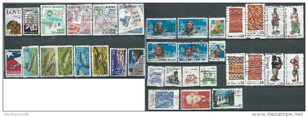 USA 1986 Stamps Year Set  USED SC 2167 + 2198-45 YV 1614-15 MI 1781 + 1783-90 + 1792-98 + 1735-38 + 1741 +  SG 2208-09 + - Full Years