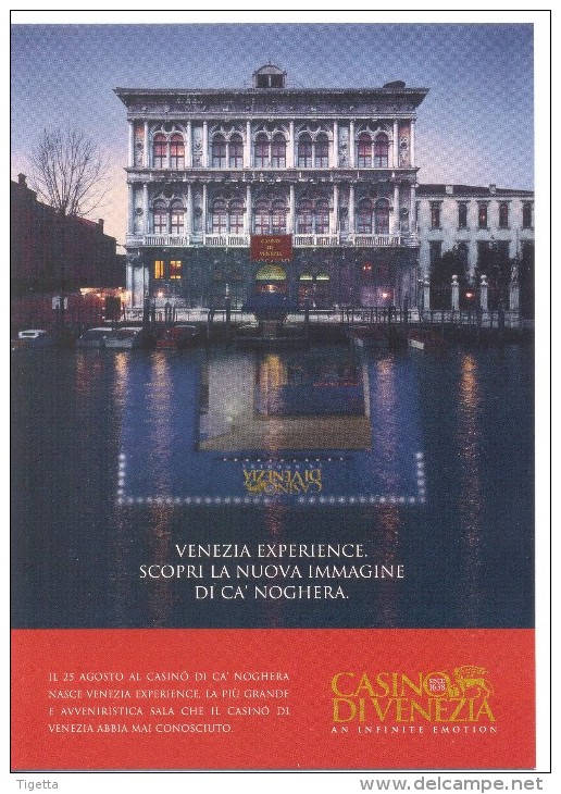 PROMOCARD N°  8149   CASINO DI VENEZIA - Pubblicitari