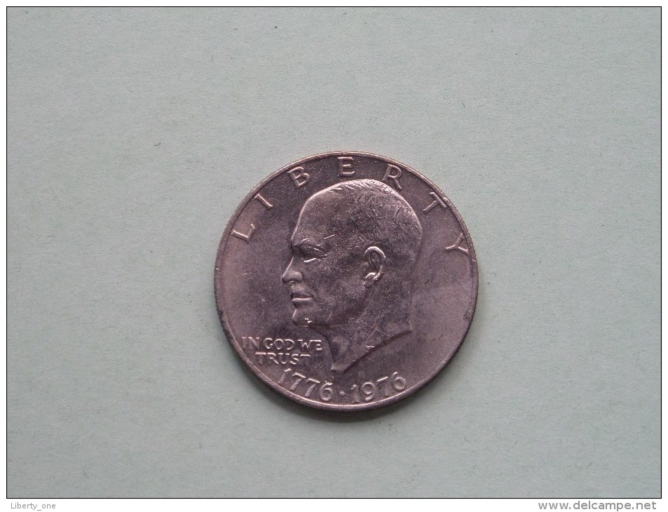 1976 - ONE $ / KM 206 ( For Grade, Please See Photo ) !! - 1971-1978: Eisenhower
