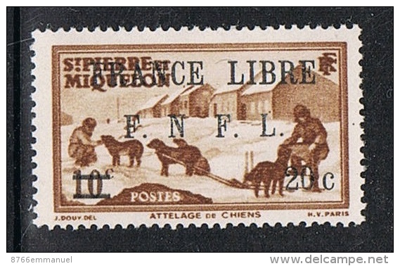 SAINT-PIERRE-ET-MIQUELON N°274 N**  FRANCE LIBRE - Neufs