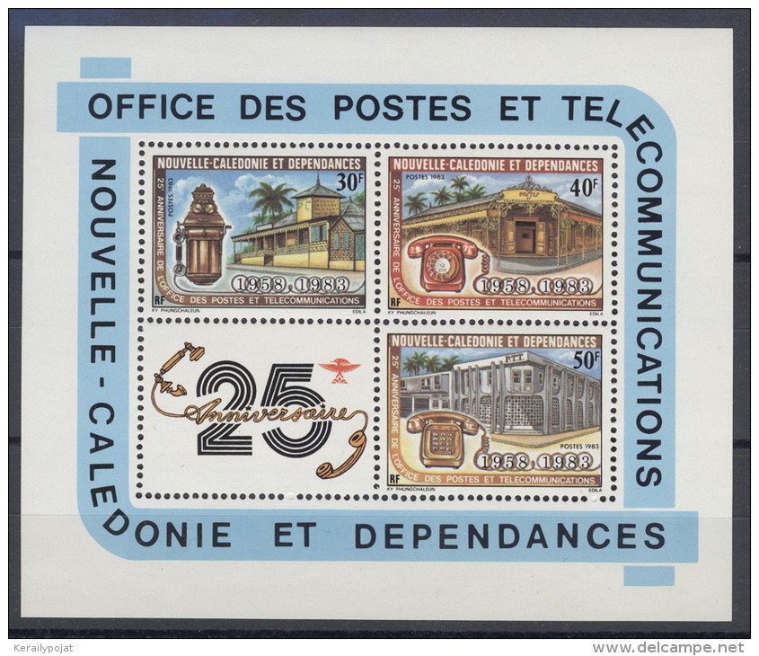 New Caledonia - 1983 Telecommunications Office Block MNH__(TH-14433) - Blokken & Velletjes