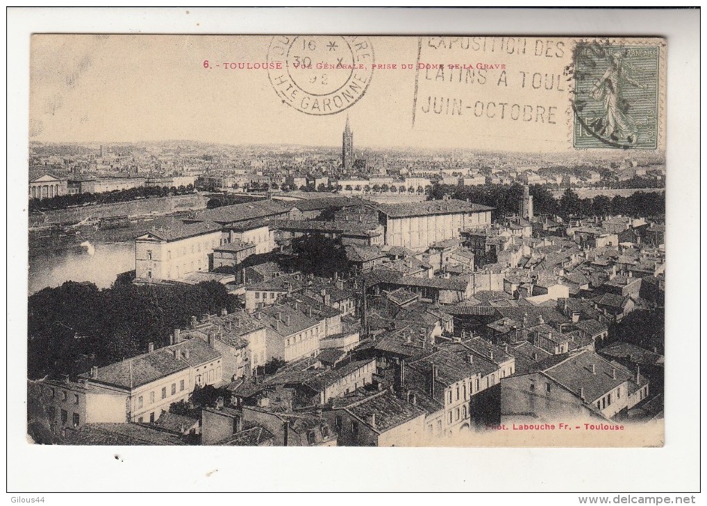 Toulouse Vue Générale Prise Du Dome De La Grave - Toulouse