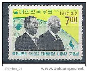 1967 COREE SUD 452** Président Lübke - Korea, South