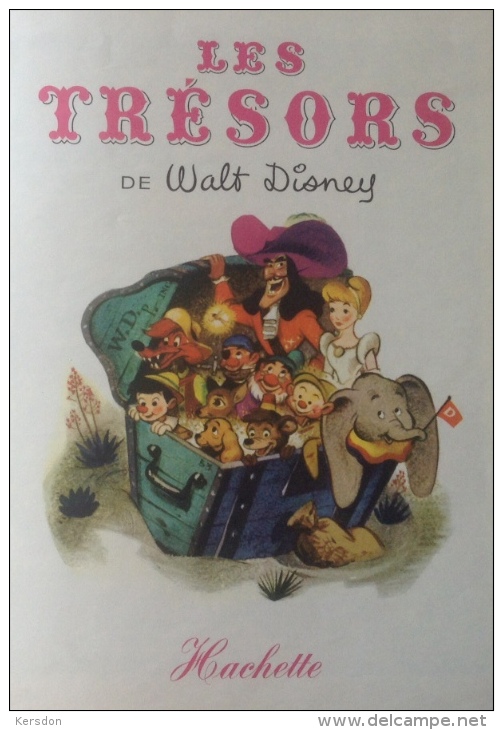 Walt Disney - Les Trésor De Walt Disney - Couverture Cartonné 128 Pages De 1961 - Hachette