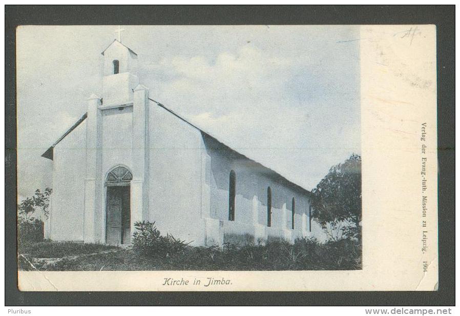 NIGERIA  KIRCHE IN JIMBA  , OLD POSTCARD, 0 - Nigeria