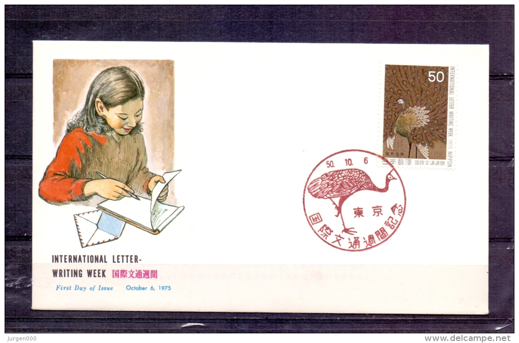 Japan -  Intern.letter Writing Day - 6/10/50 (RM4298) - Paons