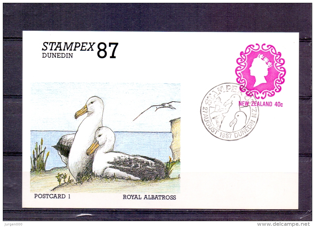 New Zealand - Stampex '87 - Dunedin 27/8/1987 (RM4305) - Albatrosse & Sturmvögel