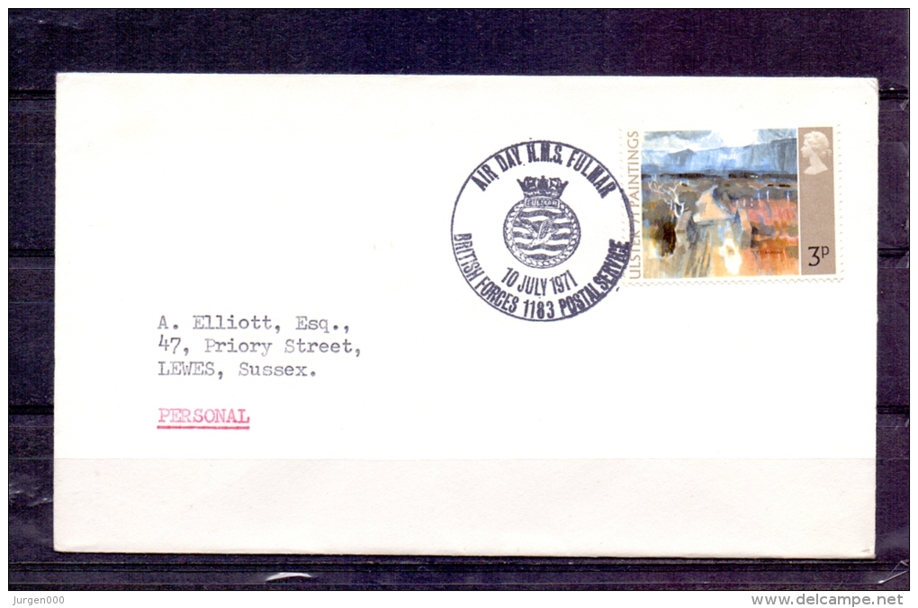 Great Britain - Air Day H.M.S. Fulmar - British Forces 10/7/1971 (RM4307) - Marine Web-footed Birds