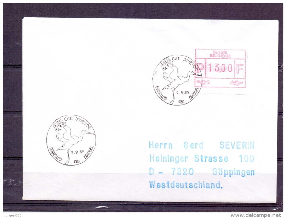 België - Cite Joyeuse Bruxelles - 2/9/1989  (RM4347) - Storks & Long-legged Wading Birds