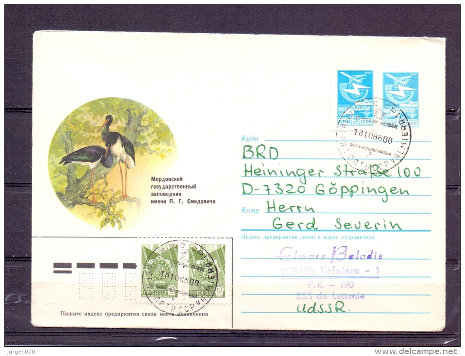 Noyta CCCP -   Valmiera 18/10/1986 (RM4358) - Picotenazas & Aves Zancudas