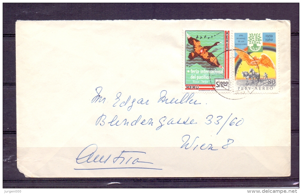 Peru -  Feria Intern.del Pacifico 1959 (RM4372) - Pélicans