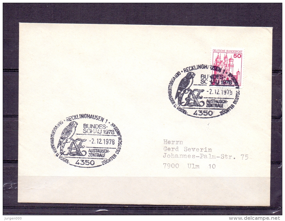 Deutsche Bundespost - Austauschzentrale  - Bundesschau 1978 - Recklinghausen 2/12/1978  (RM4684) - Parrots