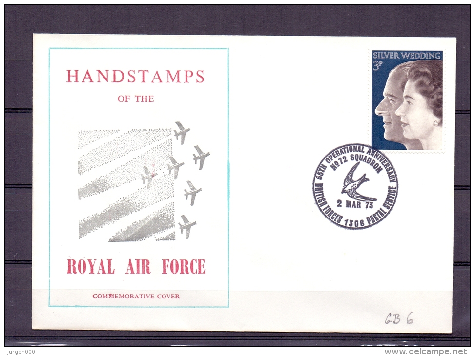 Great Britain - 55th Operational Anniversary British Forces - Postalservice 2/3/1973  (RM4897) - Swallows