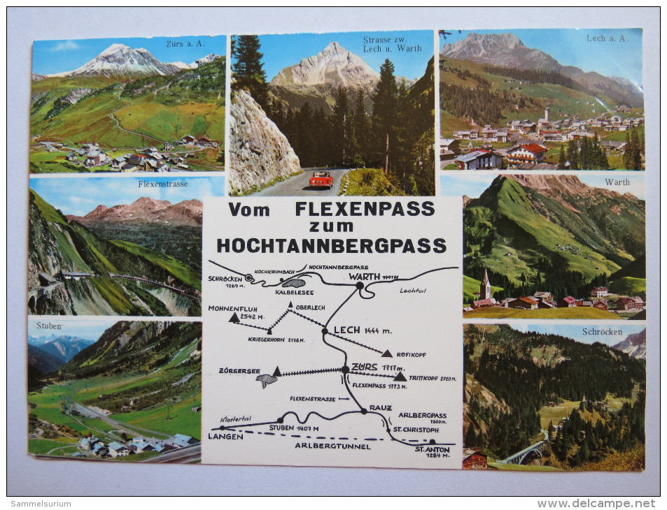 (4/7/72) AK "Vom Flexenpass Zum Hochtannbergpass" - Warth