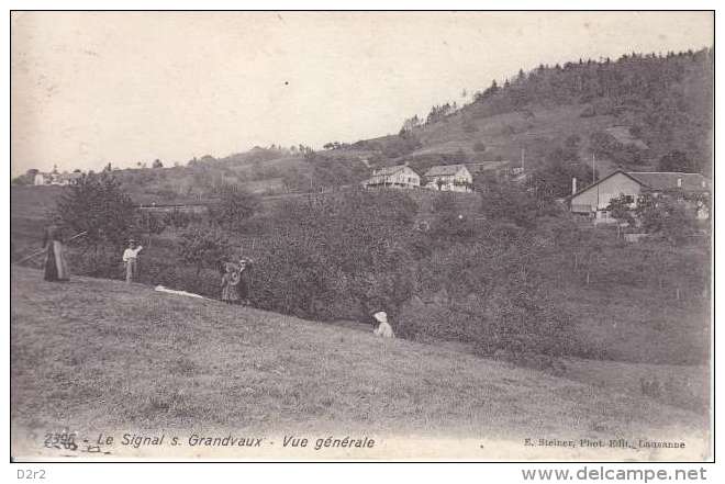 SIGNAL DE GRANDVAUX-VUE GENERALE-ANIMEE-23.03.191 6 - Grandvaux