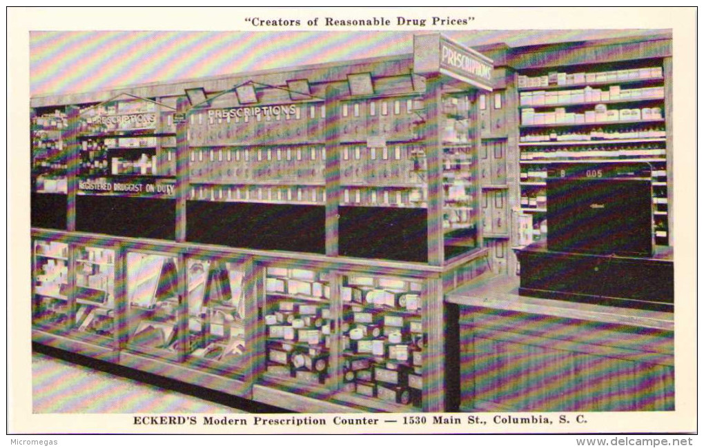 Eckerd´s Modern Prescription Counter - Columbia South Carolina - Columbia